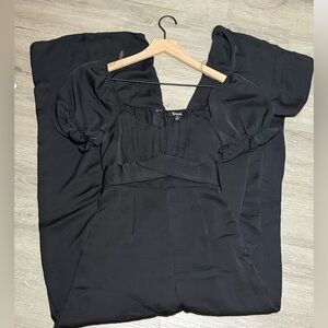 Trixxi Black Puff Sleeve Jumpsuit